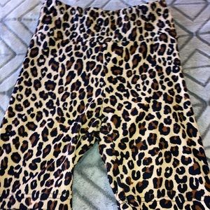 Cheetah biker shorts